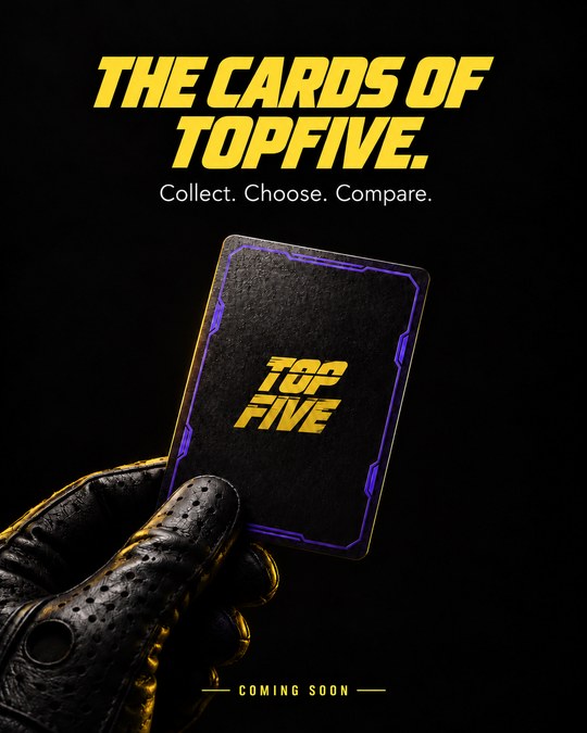 The cards of TOPFIVE
