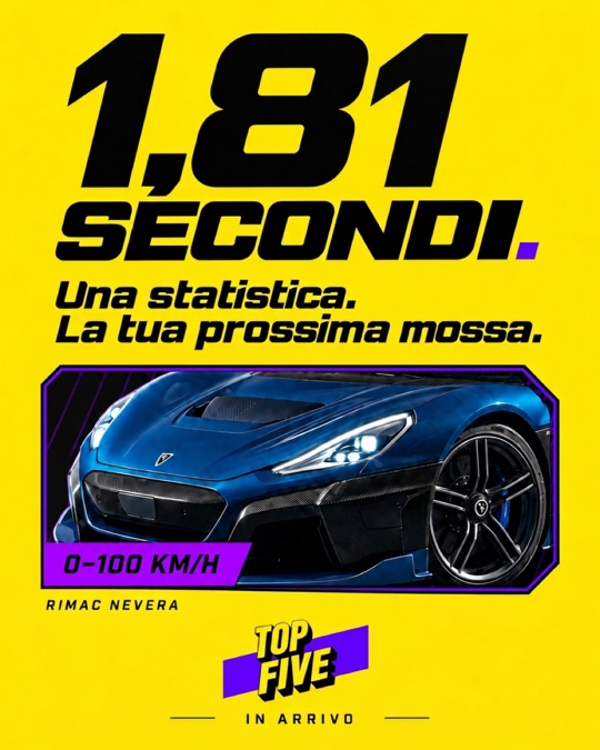 1,81 secondi: accelerazione, valore minore