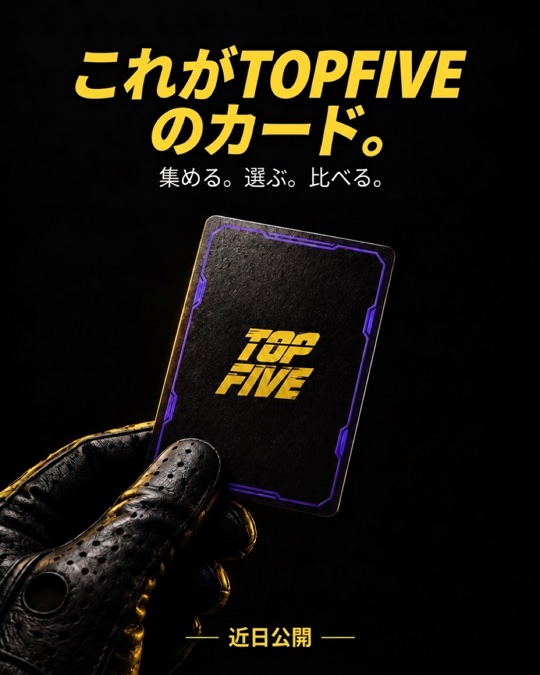 これがTOPFIVEのカード